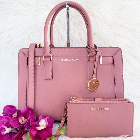 Michael Kors Handbags - NWT Michael Kors Dillon Satchel & Wristlet